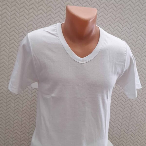 Camisola Interior Homem Manga Curta e de Bico