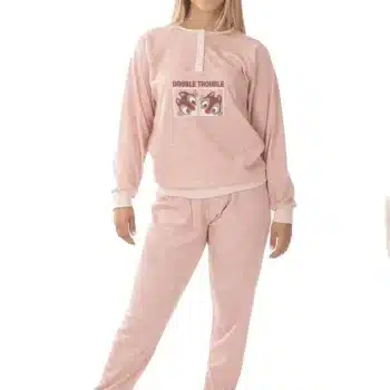 Pijama de Senhora 100% Algodão Cardado