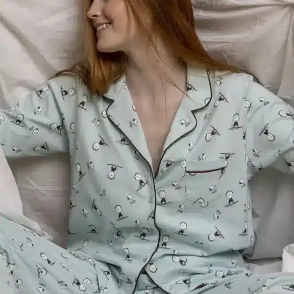 Pijama de Mulher Estampado Peanuts