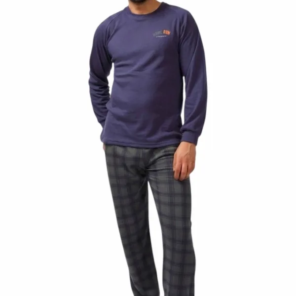 Pijama Estampado Cardado Homem