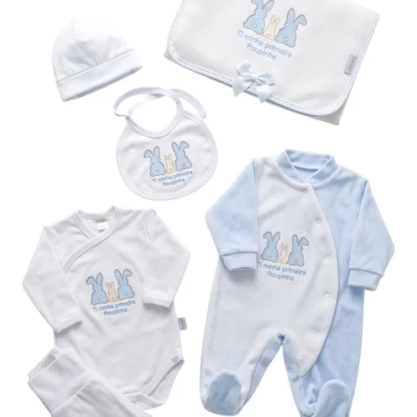 Conjunto Primeira Roupinha Bebé Veludo